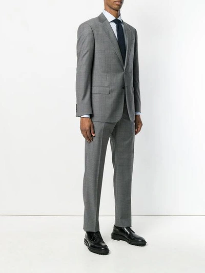 Shop Giorgio Armani Formal Slim-fit Suit - Grey