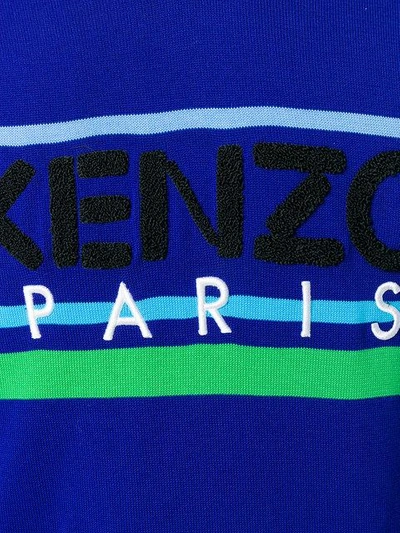 Shop Kenzo Paris Knit Sweater - Blue