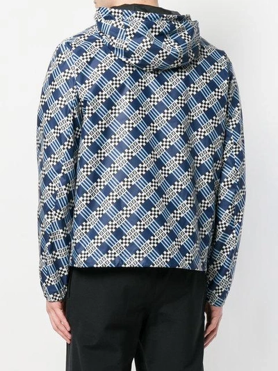 Shop Fendi Damier In Blue