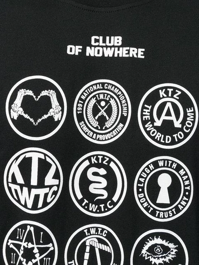 Shop Ktz Club Of Nowhere T In Black