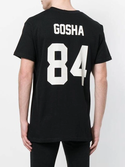 Shop Les Artists 'gosha 84' Back Printed T-shirt In Black
