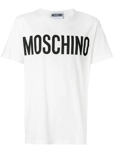 Moschino T-shirt Mit Logo-print In White | ModeSens