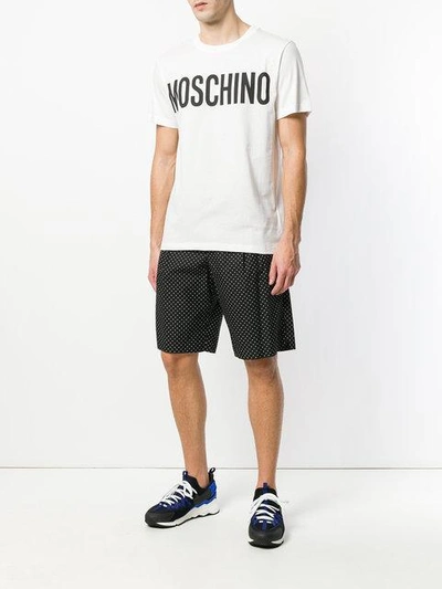 Shop Moschino Classic Logo T-shirt In White