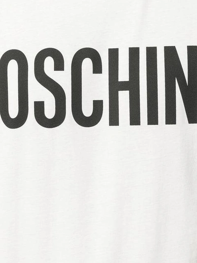 Shop Moschino Classic Logo T-shirt In White