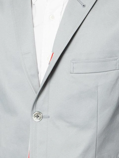 Shop Thom Browne Classic Blazer  In Grey