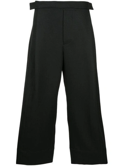 Shop Berthold Wide Leg Trousers In Black