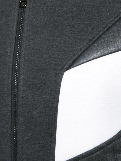 Shop Neil Barrett Modernist Bomber Jacket In Grey