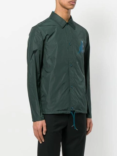Shop Ps By Paul Smith Dino Print Coach Jacket - Green