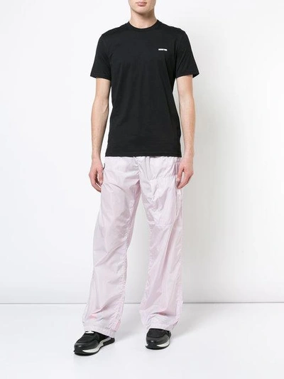 Shop Givenchy Elasticated Waist Trousers In Pink & Purple