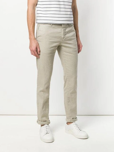 Shop Incotex Super Skinny Chinos - Neutrals