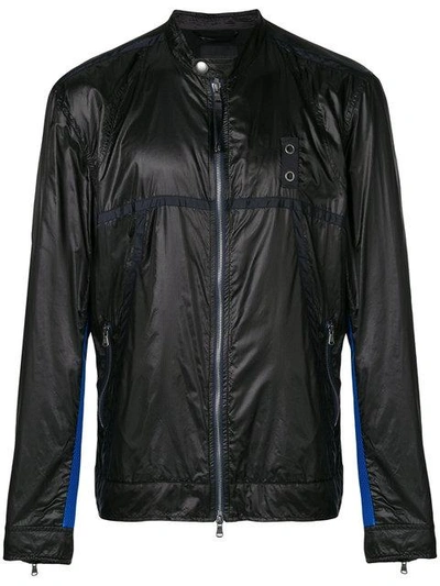 Shop Diesel Black Gold Faux Leather Jacket