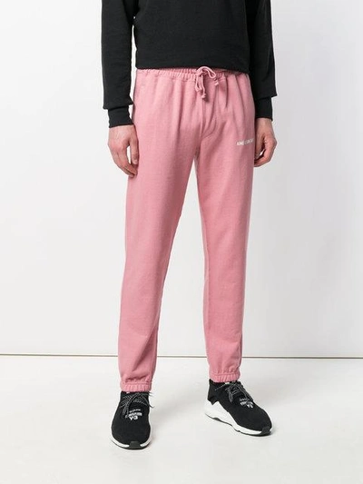 Shop Aimé Leon Dore Logo Printed Track Pants In Pink