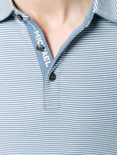 Shop Michael Kors Striped Polo Shirt