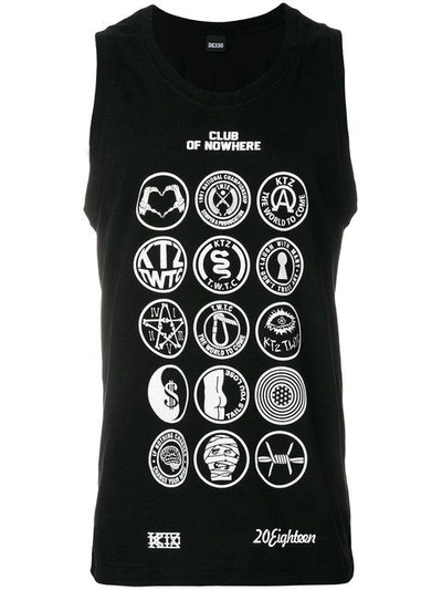 Shop Ktz Scout Patch Tank Top - Black