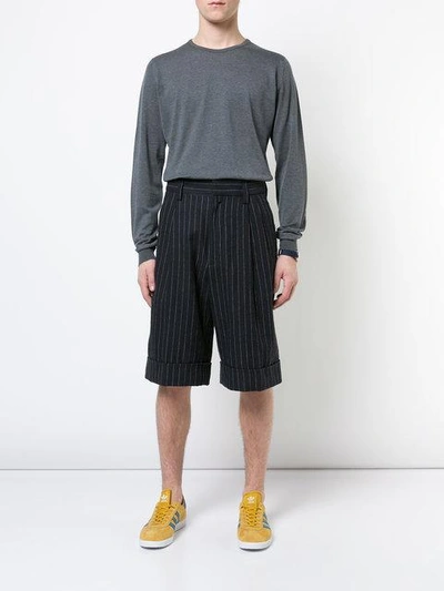 John Smedley Classic Crew-neck Sweater In Grey