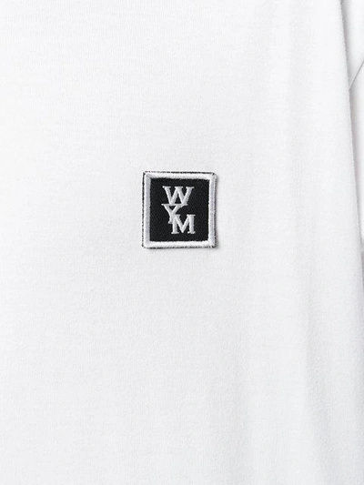embroidered logo patch T-shirt