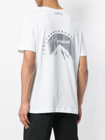 Shop Omc Paranoid Print T-shirt In White
