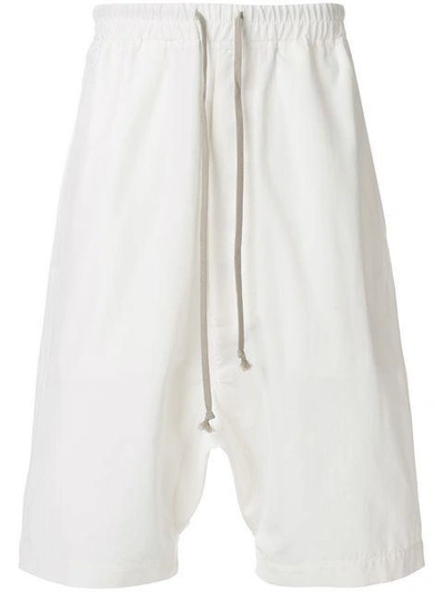 Shop Rick Owens Drkshdw Drawstring Shorts - White