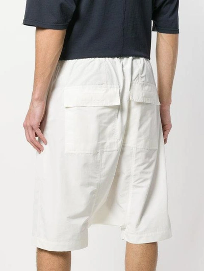 Shop Rick Owens Drkshdw Drawstring Shorts - White
