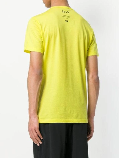 Shop Stone Island Shadow Project Pocket Crew Neck T-shirt - Yellow