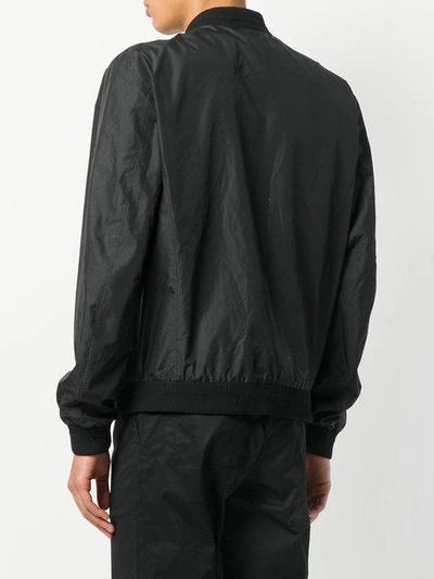 Shop Versace Zipped Bomber Jacket