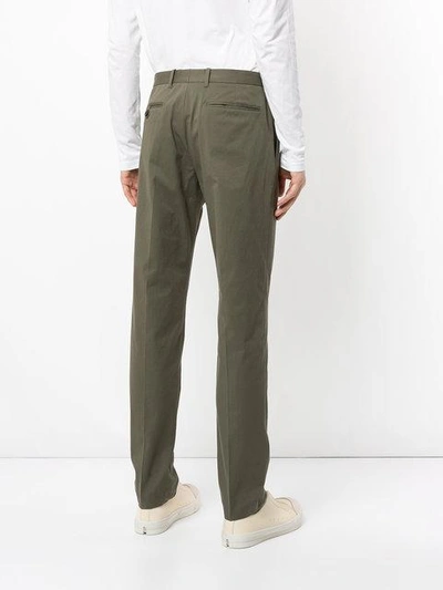 Shop Kent & Curwen Tailored Trousers In Green