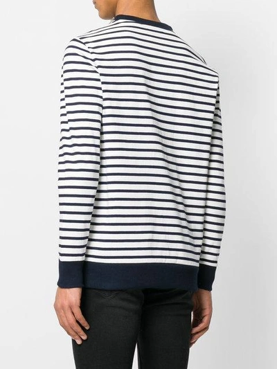 Shop Balmain Nautical Sweater In White