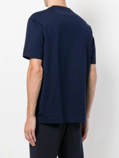 Shop Z Zegna 36 Print T-shirt - Blue