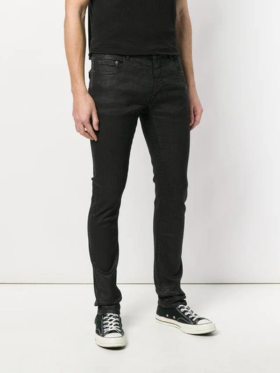 Shop Rick Owens Drkshdw Coated Skinny Jeans In Black