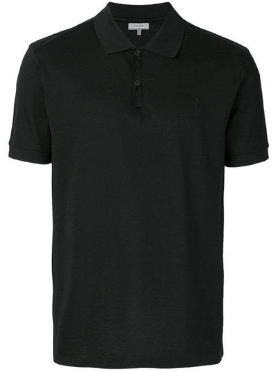 Shop Lanvin Classic Polo Shirt In Black