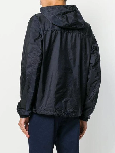 Shop Prada Lightweight Nylon Jacket - Blue