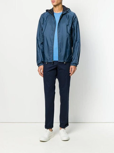 Shop Prada Lightweight Nylon Jacket - Blue