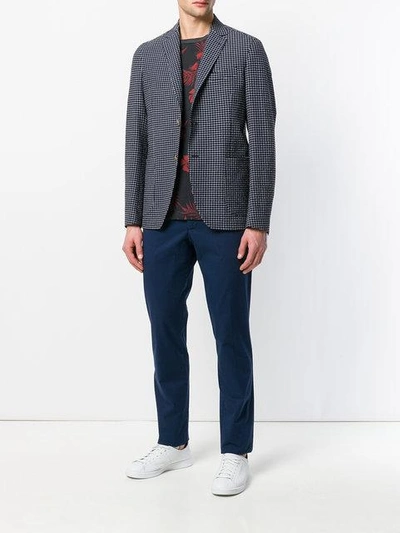 windowpane check blazer