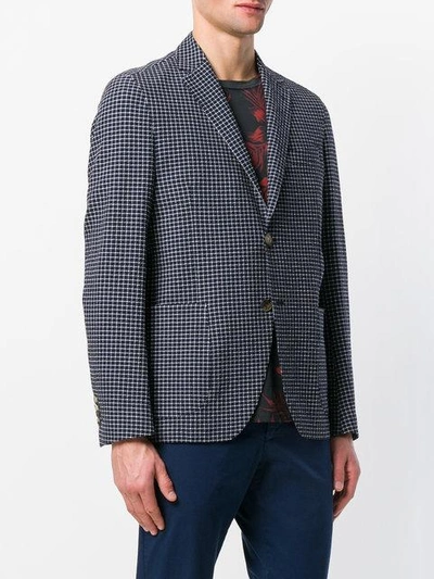 windowpane check blazer