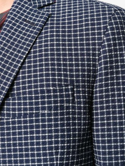 windowpane check blazer