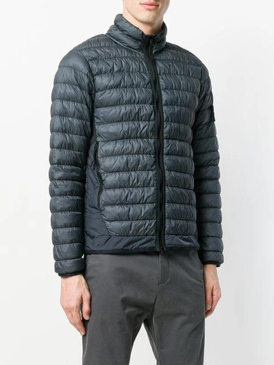 Shop Stone Island Garment-dyed Micro Yarn Down Packable Jacket