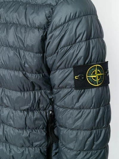 Shop Stone Island Garment-dyed Micro Yarn Down Packable Jacket