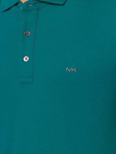 Shop Michael Michael Kors Logo-embroidered Polo Shirt