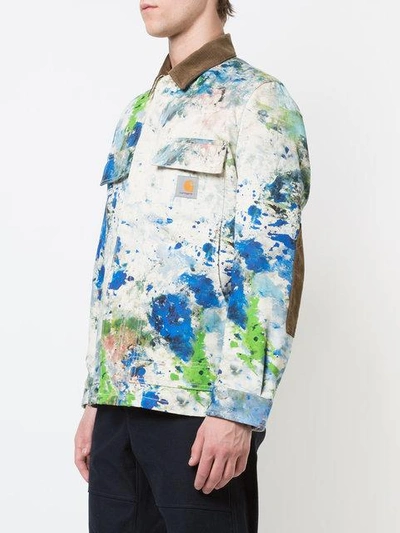 Junya Watanabe X Carhartt Paint-splashed Duck-cotton Jacket In