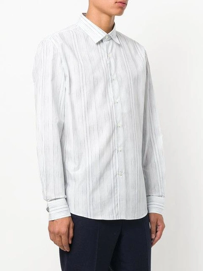 Shop Ferragamo Faded Stripe Pattern Shirt