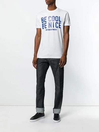 Shop Dsquared2 Be Cool Be Nice Print T
