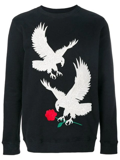 Shop Intoxicated Sweatshirt Mit Adler-print In Black