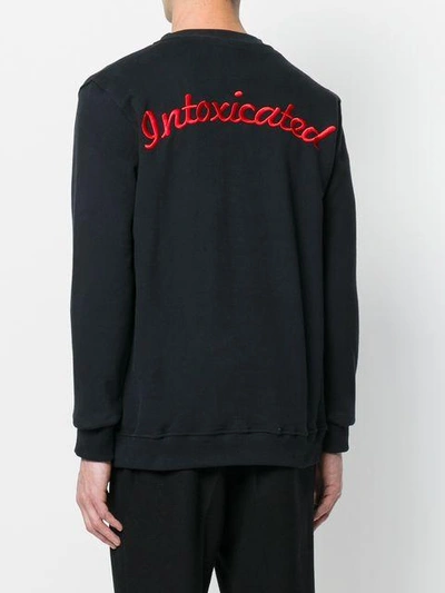 Shop Intoxicated Sweatshirt Mit Adler-print In Black