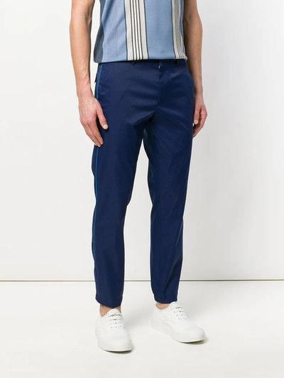 Shop Prada Contrast Trim Trousers