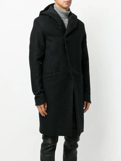 Shop A New Cross Long Hood Coat In Black