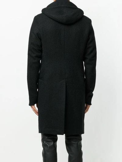 Shop A New Cross Long Hood Coat In Black