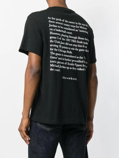 Shop Throw Back Throwback. Jordan Patch T-shirt - Black