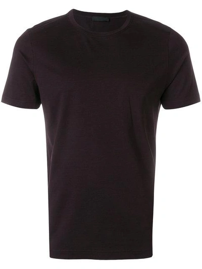 Shop Prada Classic Fitted T-shirt - Pink