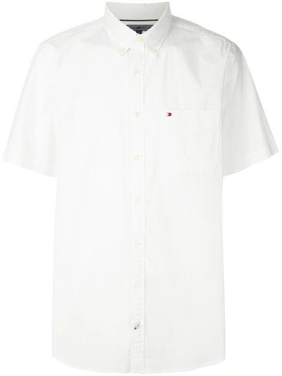 Shop Tommy Hilfiger Short Sleeved Shirt - White