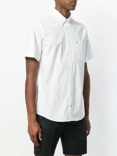 Shop Tommy Hilfiger Short Sleeved Shirt - White
